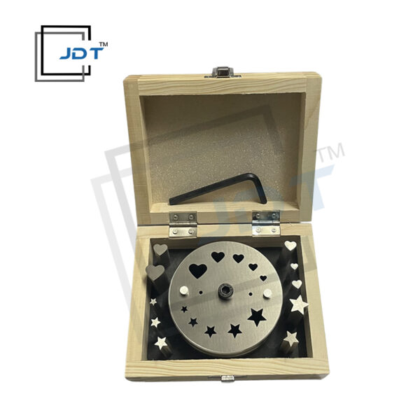 JDT Disc Cutter 2 Different Shapes |Set of 10 Punches|5 Stars|5 Hearts| 6 to 16mm|