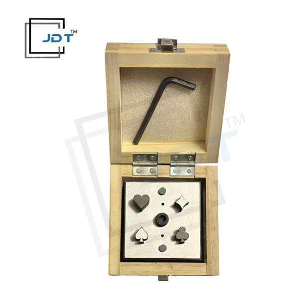 JDT Disc Cutter 4 Suits Shapes | Set of 4 punches | Jewelry Dies | Card Symbols |