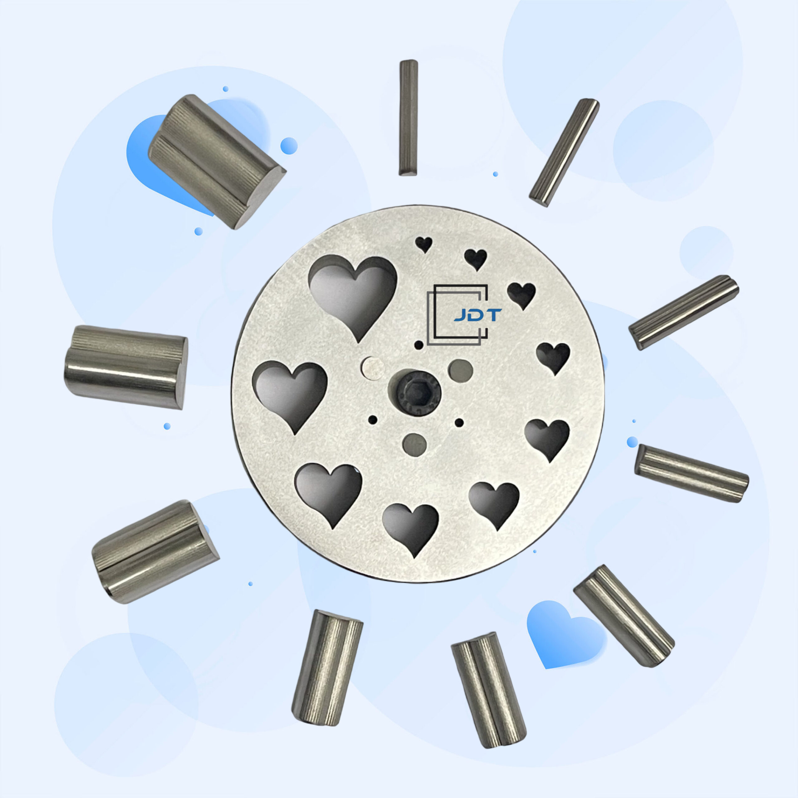 JDT Disc Cutter Tangled Heart Shape | Set of 10 punches | 6mm to 31mm | Jewelry Dies| - Image 2