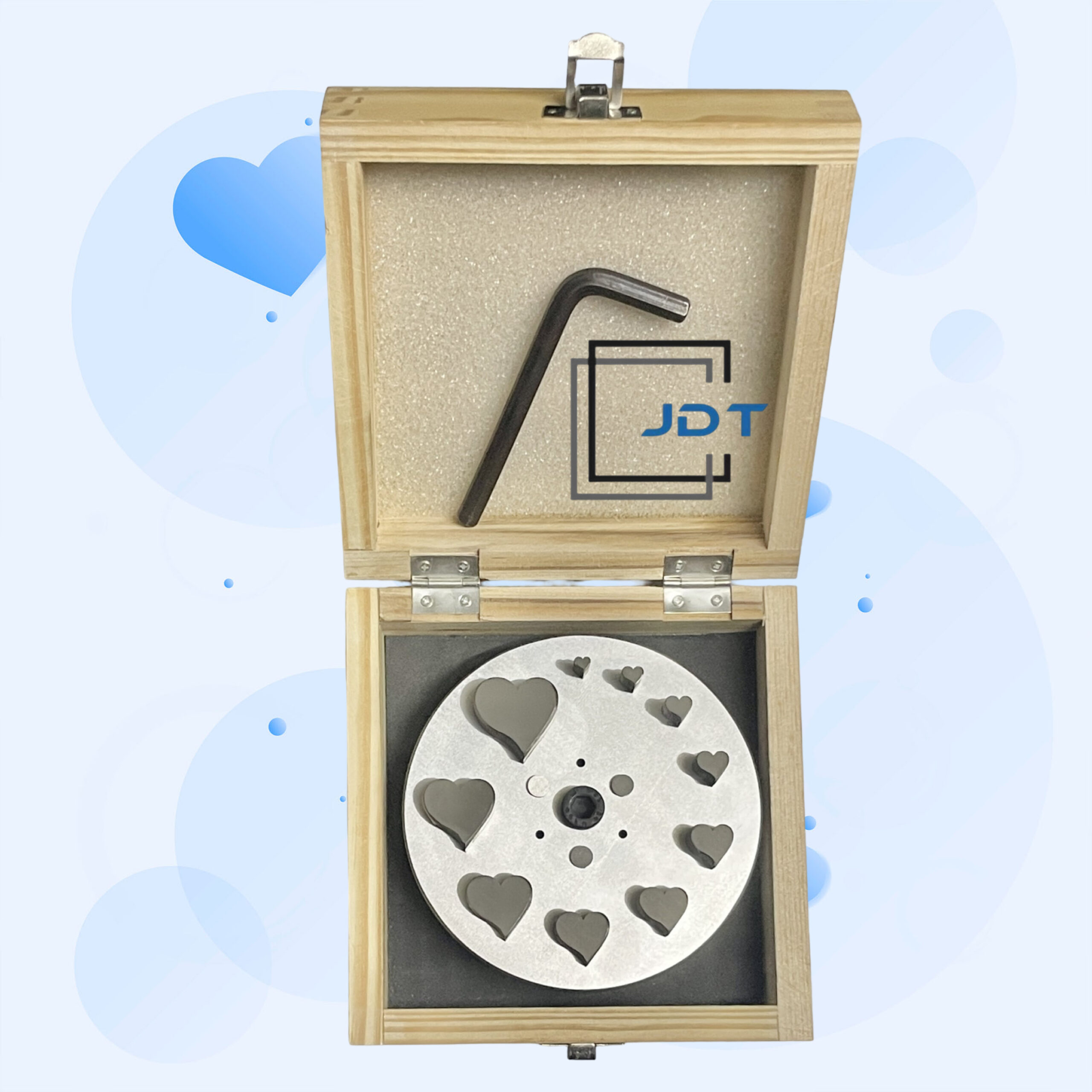 JDT Disc Cutter Tangled Heart Shape | Set of 10 punches | 6mm to 31mm | Jewelry Dies| - Image 3