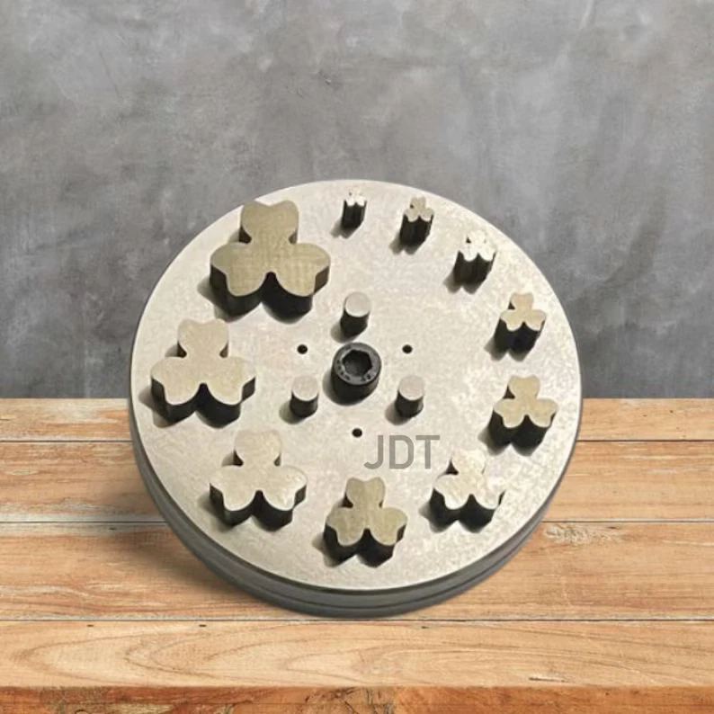 JDT Disc Cutter 3 Petal Flower Shape Design #3| Set of 10 punches | 6mm to 31mm | Jewelry Dies |