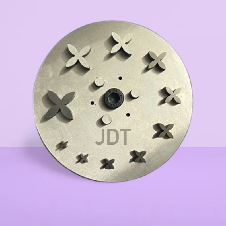 JDT Disc Cutter 4 Petal Flower Shape Design #2| Set of 10 punches | 6mm to 31mm | Jewelry Dies |