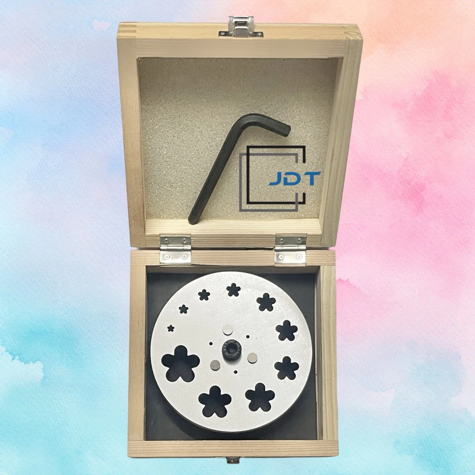 JDT Disc Cutter 5 Petal Flower Shape #2 | Set of 10 punches | 6mm to 31mm | Jewelry Dies|