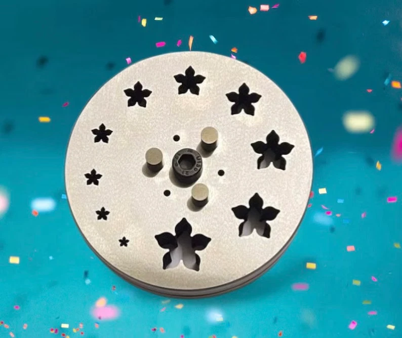 JDT Disc Cutter 5 Petal Flower Shape design #2| Set of 10 punches | 6mm to 31mm | Jewelry Dies |