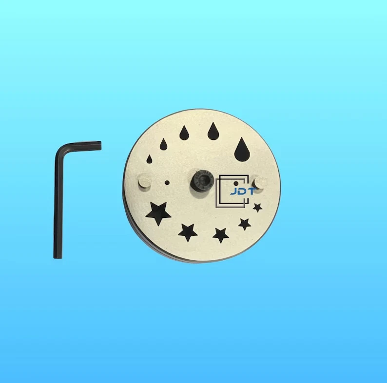 JDT Disc Cutter 5 Star 5 Moon Shapes | Set of 10 Punches | 2 in 1 Disc Cutter | Available in 2 Different Variants | 5mm to 16mm & 16mm to 23mm | Jewelry Die |