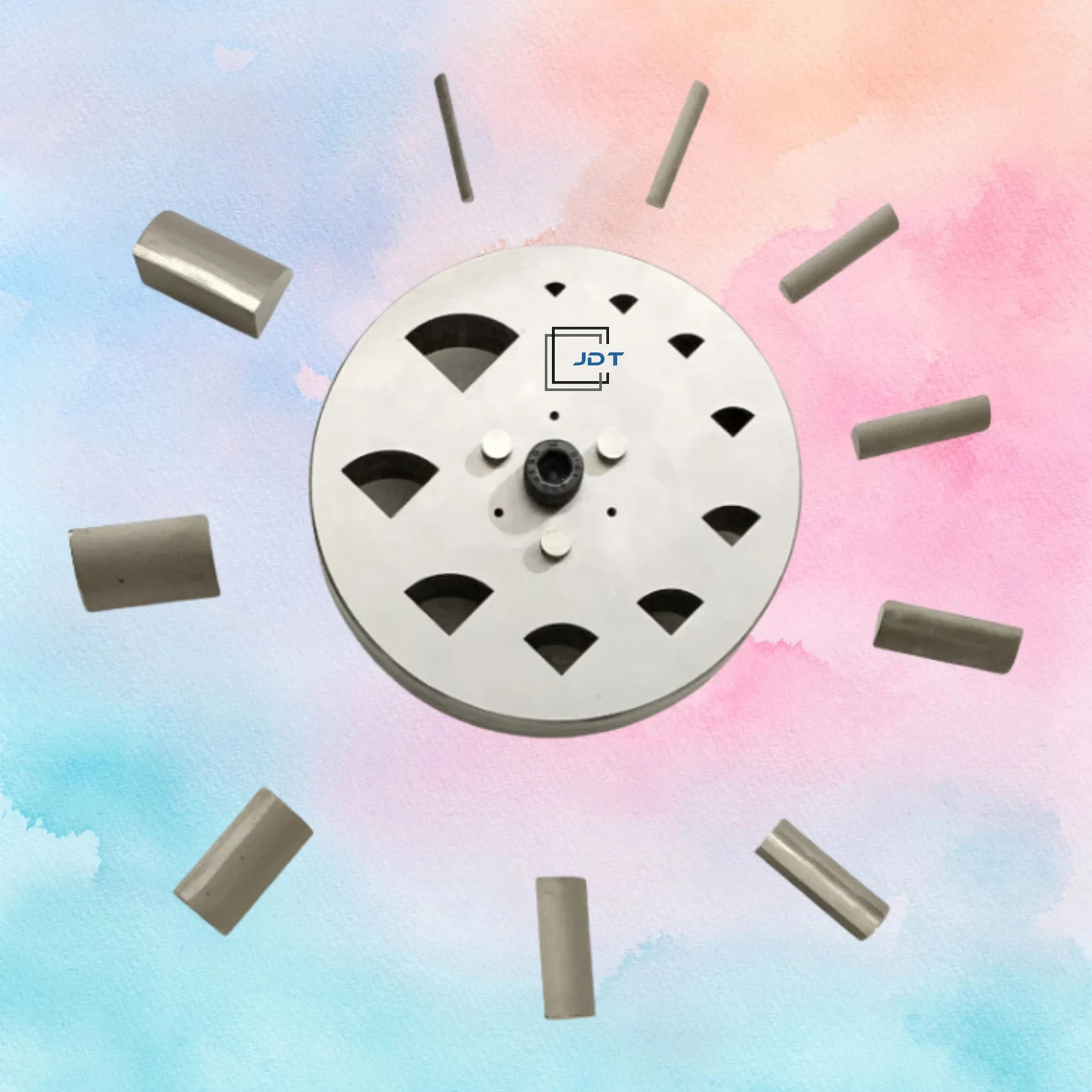 JDT Disc Cutter Pie Slice Shape | Set of 10 punches | 6mm to 31mm | Jewelry Dies | - Image 2