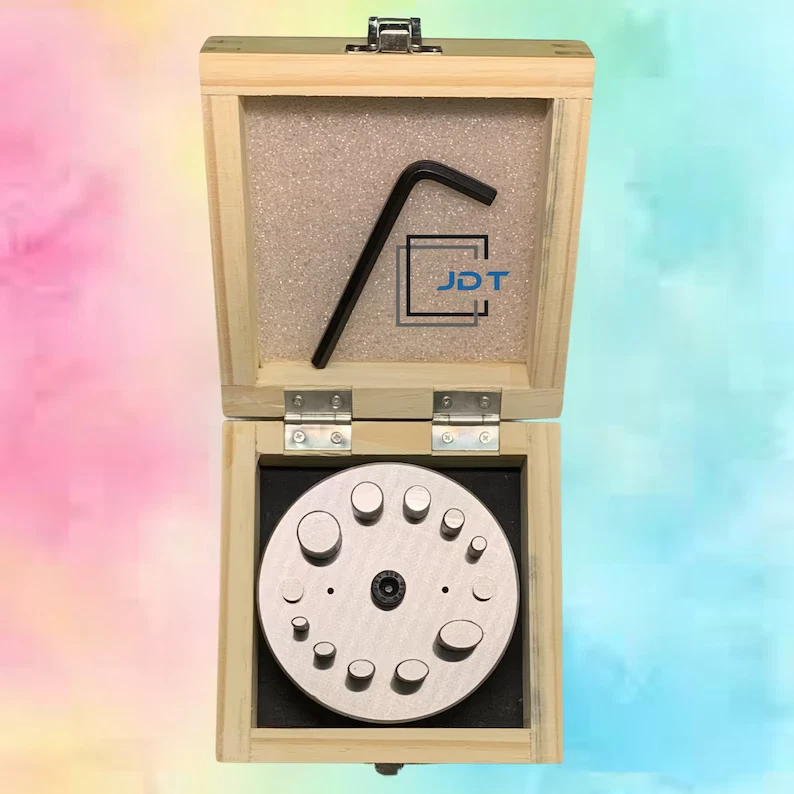 JDT Disc Cutter 5 Circle/Round 5 Oval Shapes | Set of 10 Punches | 2 in 1 Disc Cutter | Available in 2 Different Variants | 5mm to 16mm & 16mm to 23mm | Jewelry Die | - Image 2