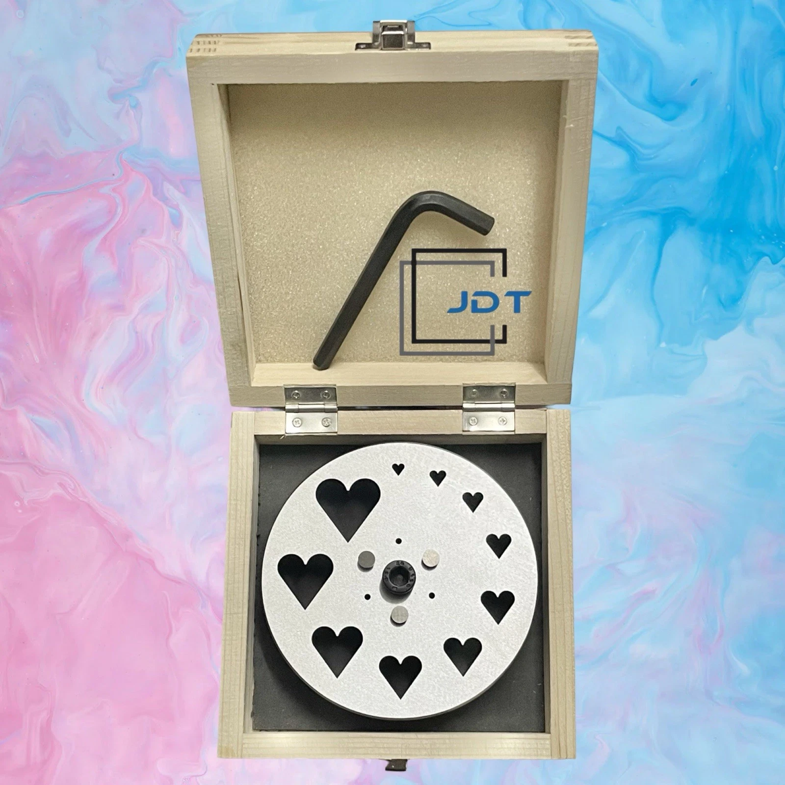 JDT Disc Cutter Heart Shape Design #2| Set of 10 punches | 6mm to 31mm | Jewelry Dies |