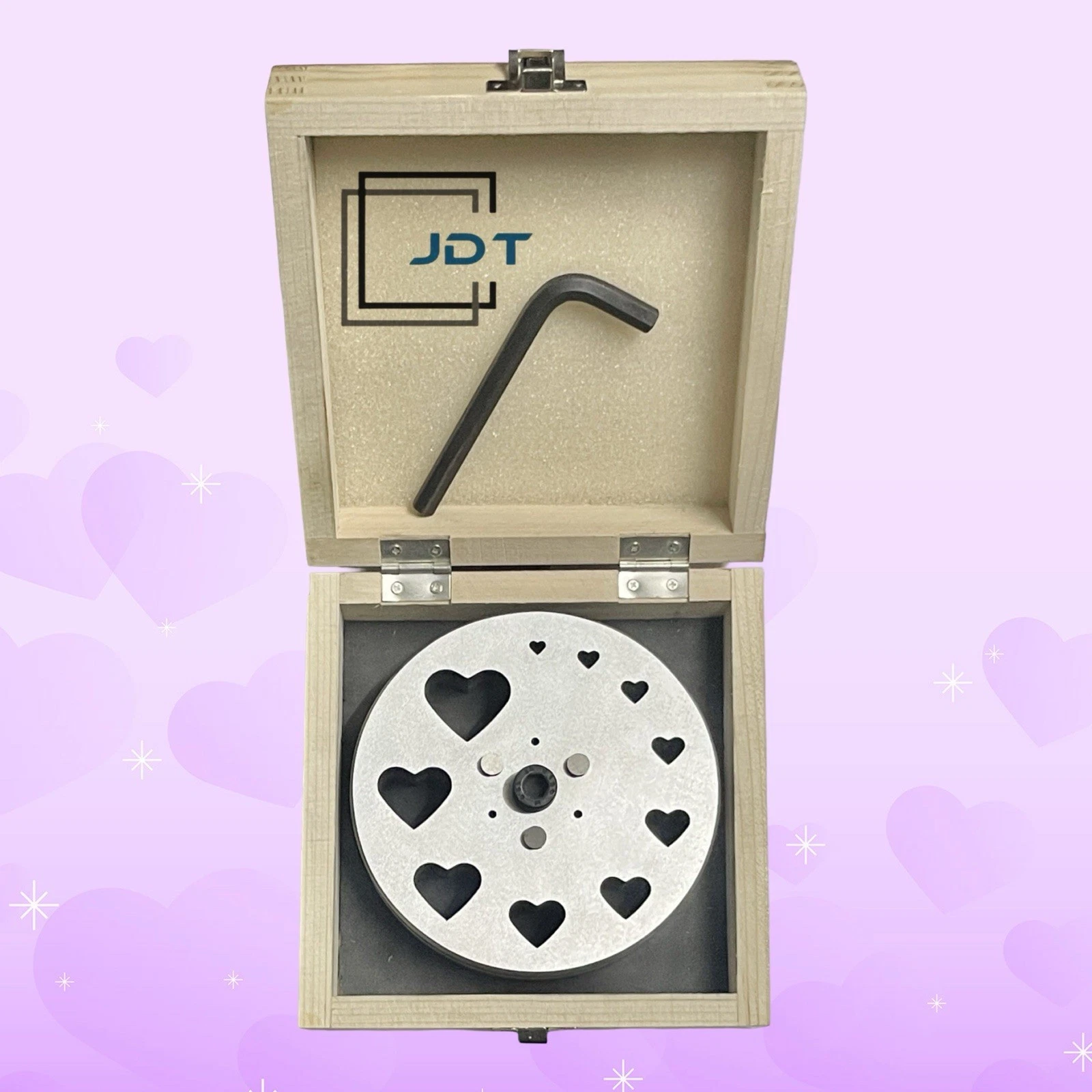 JDT Disc Cutter Heart Shape | Set of 10 punches | 6mm to 31mm | Jewelry Dies|