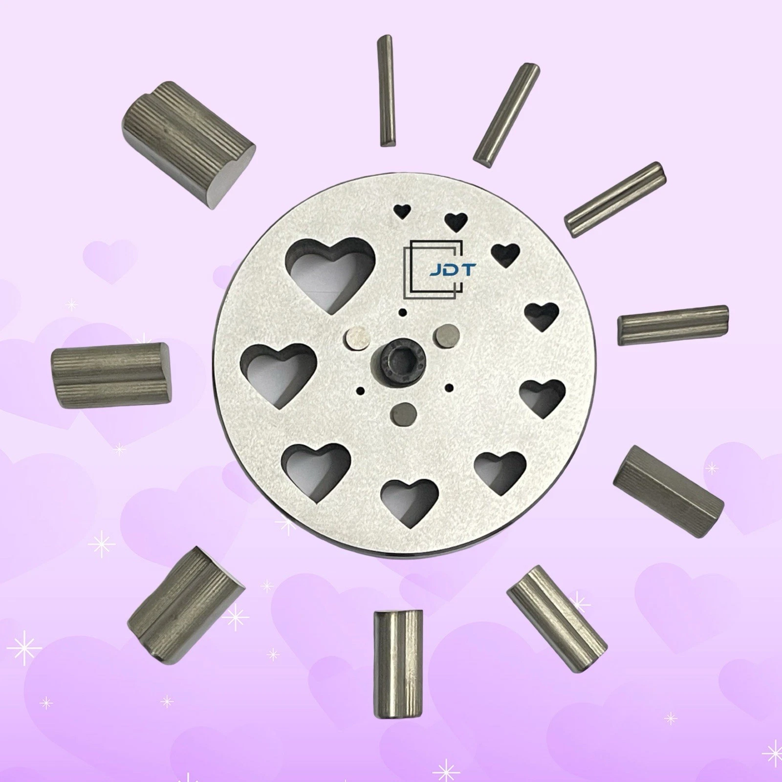 JDT Disc Cutter Heart Shape | Set of 10 punches | 6mm to 31mm | Jewelry Dies| - Image 2