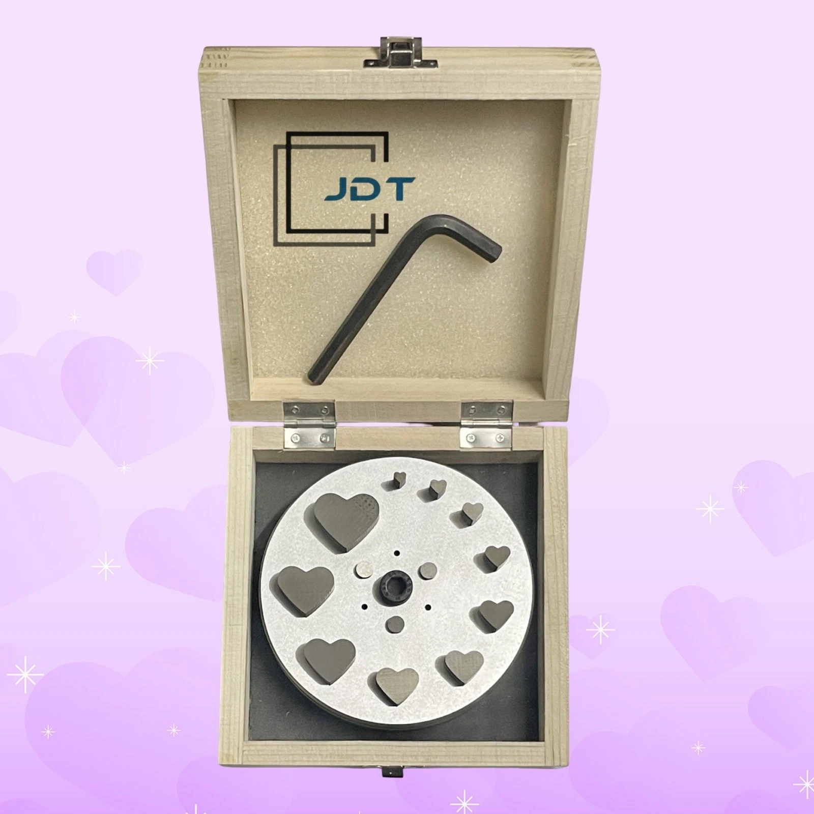 JDT Disc Cutter Heart Shape | Set of 10 punches | 6mm to 31mm | Jewelry Dies| - Image 3