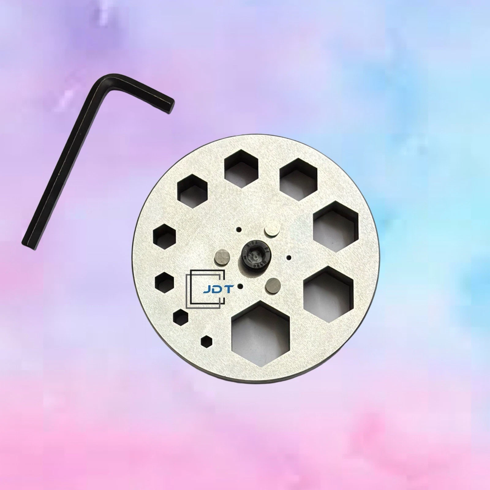 JDT Disc Cutter Hexagon Shape | Set of 10 punches | 6mm to 31mm | Jewelry Dies| - Image 2