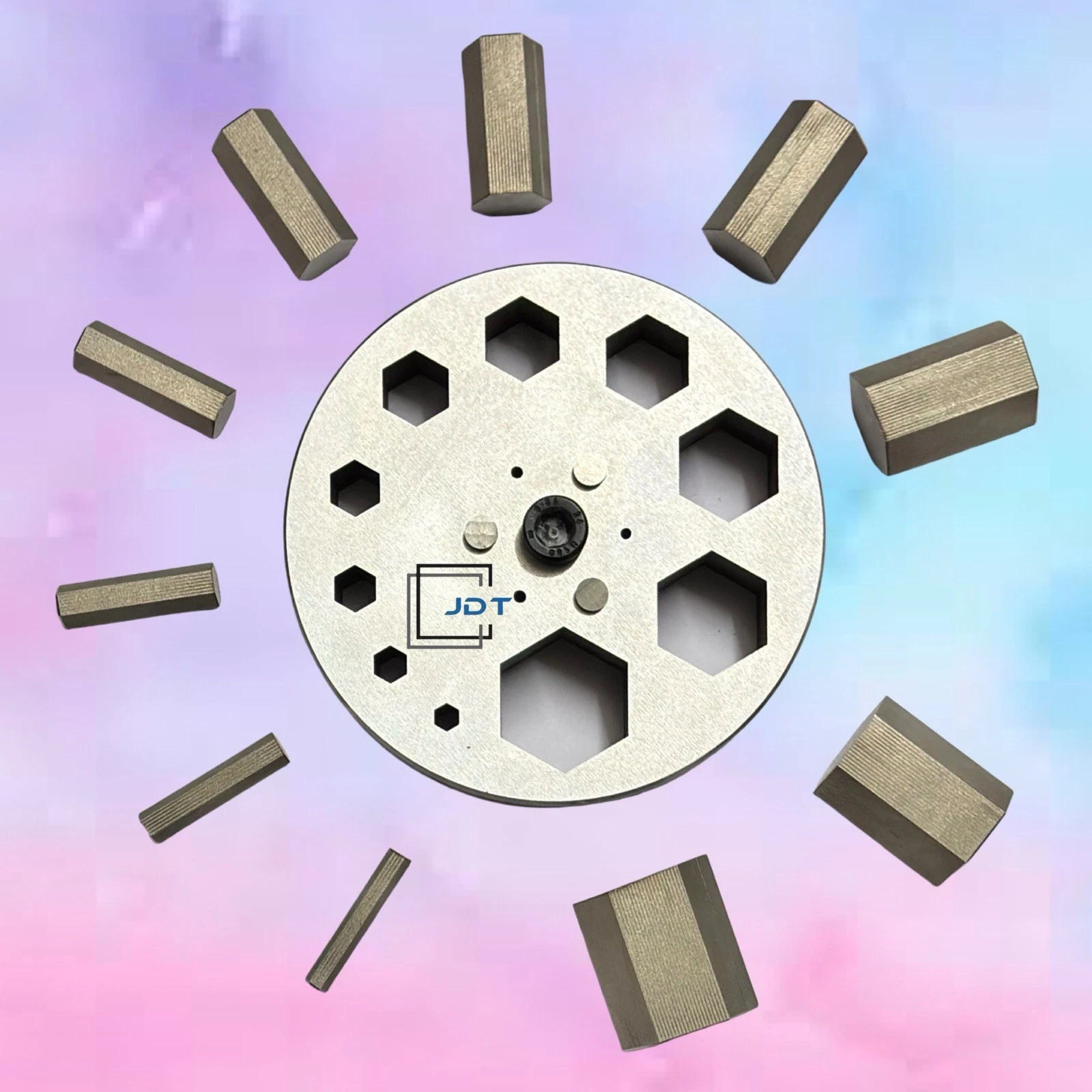JDT Disc Cutter Hexagon Shape | Set of 10 punches | 6mm to 31mm | Jewelry Dies| - Image 3