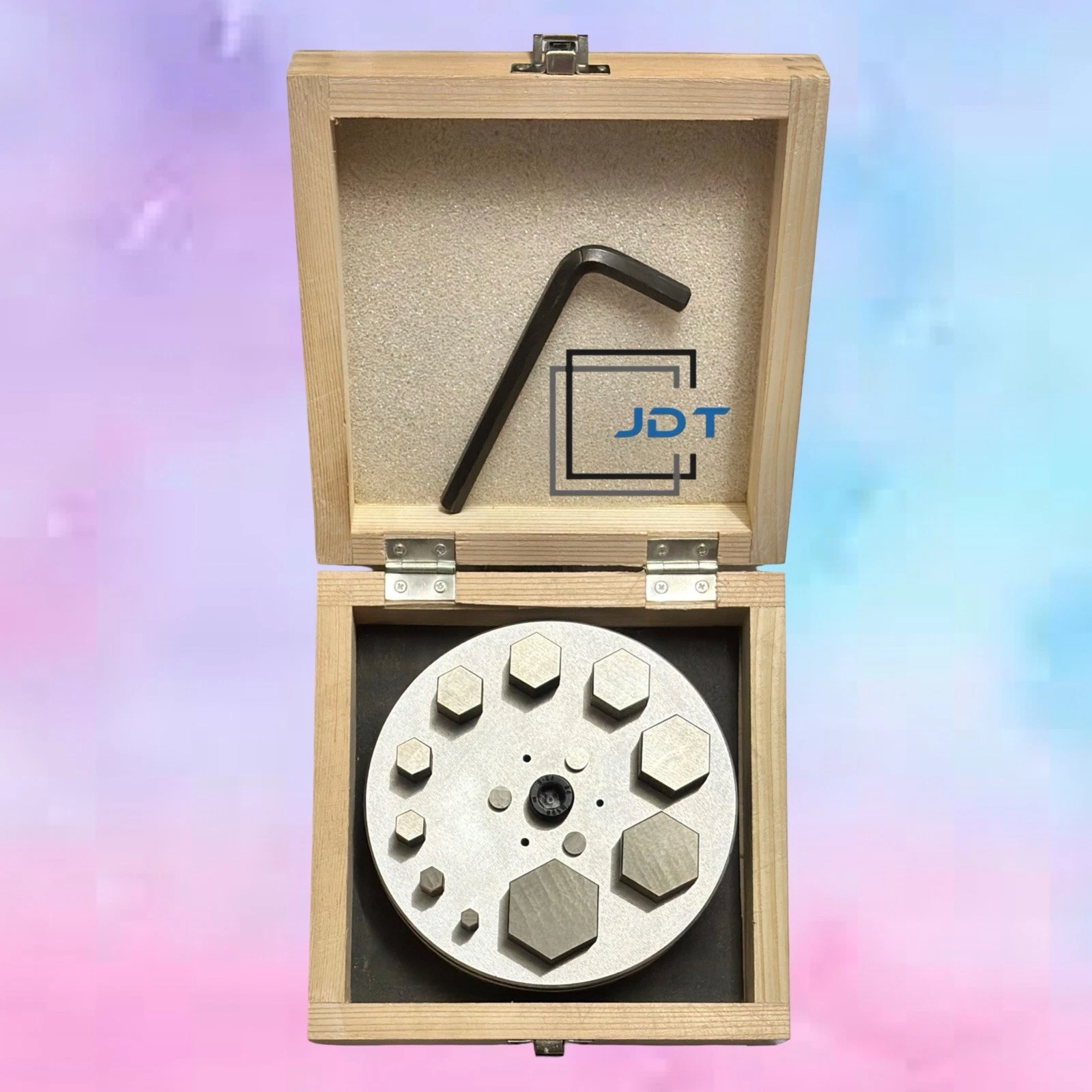 JDT Disc Cutter Hexagon Shape | Set of 10 punches | 6mm to 31mm | Jewelry Dies| - Image 4