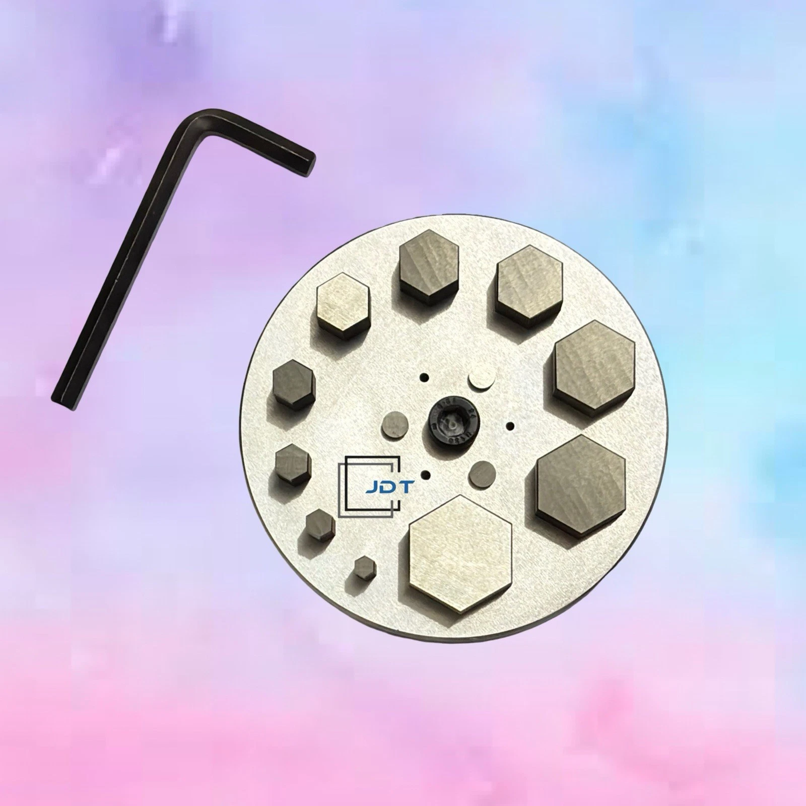 JDT Disc Cutter Hexagon Shape | Set of 10 punches | 6mm to 31mm | Jewelry Dies| - Image 5