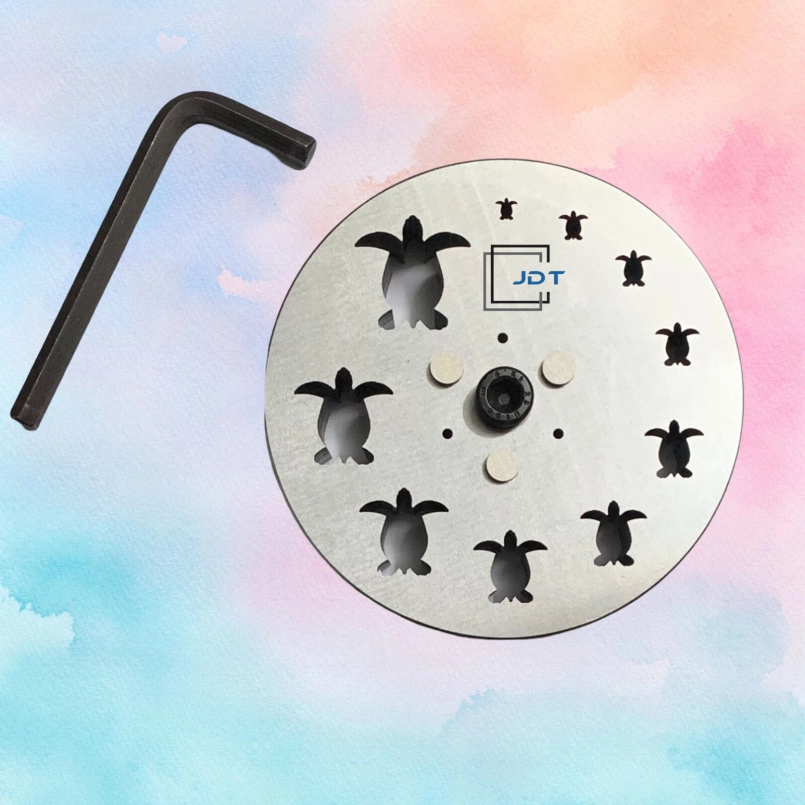 JDT Disc Cutter Lucky Turtle/Tortoise Shape | Set of 10 punches | 6mm to 31mm | Jewelry Dies |