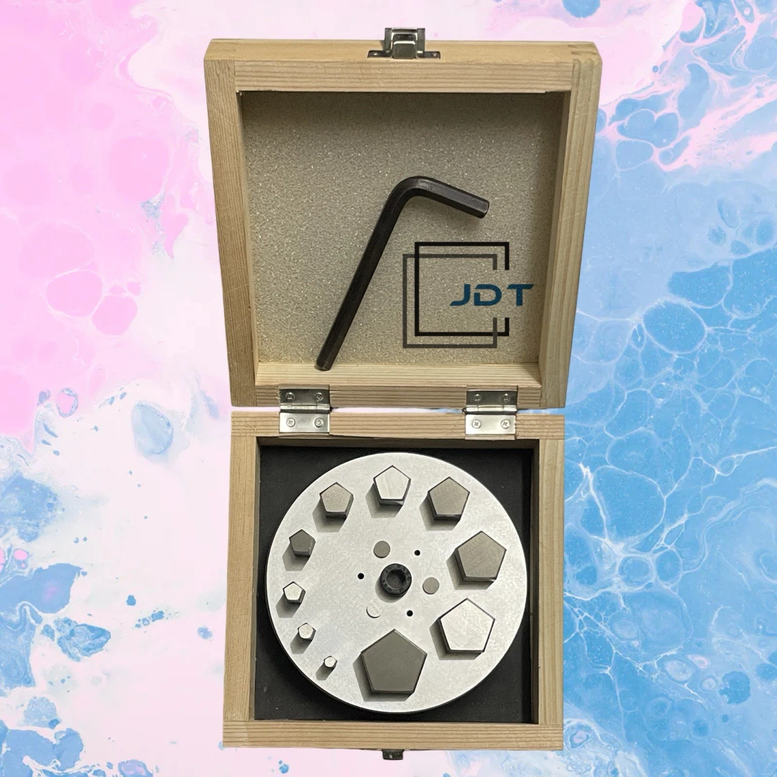 JDT Disc Cutter Pentagon Shape | Set of 10 punches | 6mm to 31mm | Jewelry Dies| - Image 2