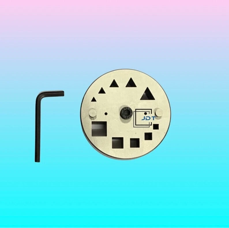 JDT Disc Cutter 5 Triangle 5 Square Shapes | Set of 10 Punches | 2 in 1 Disc Cutter | Available in 2 Different Variants | 5mm to 16mm & 16mm to 23mm | Jewelry Die | - Image 2