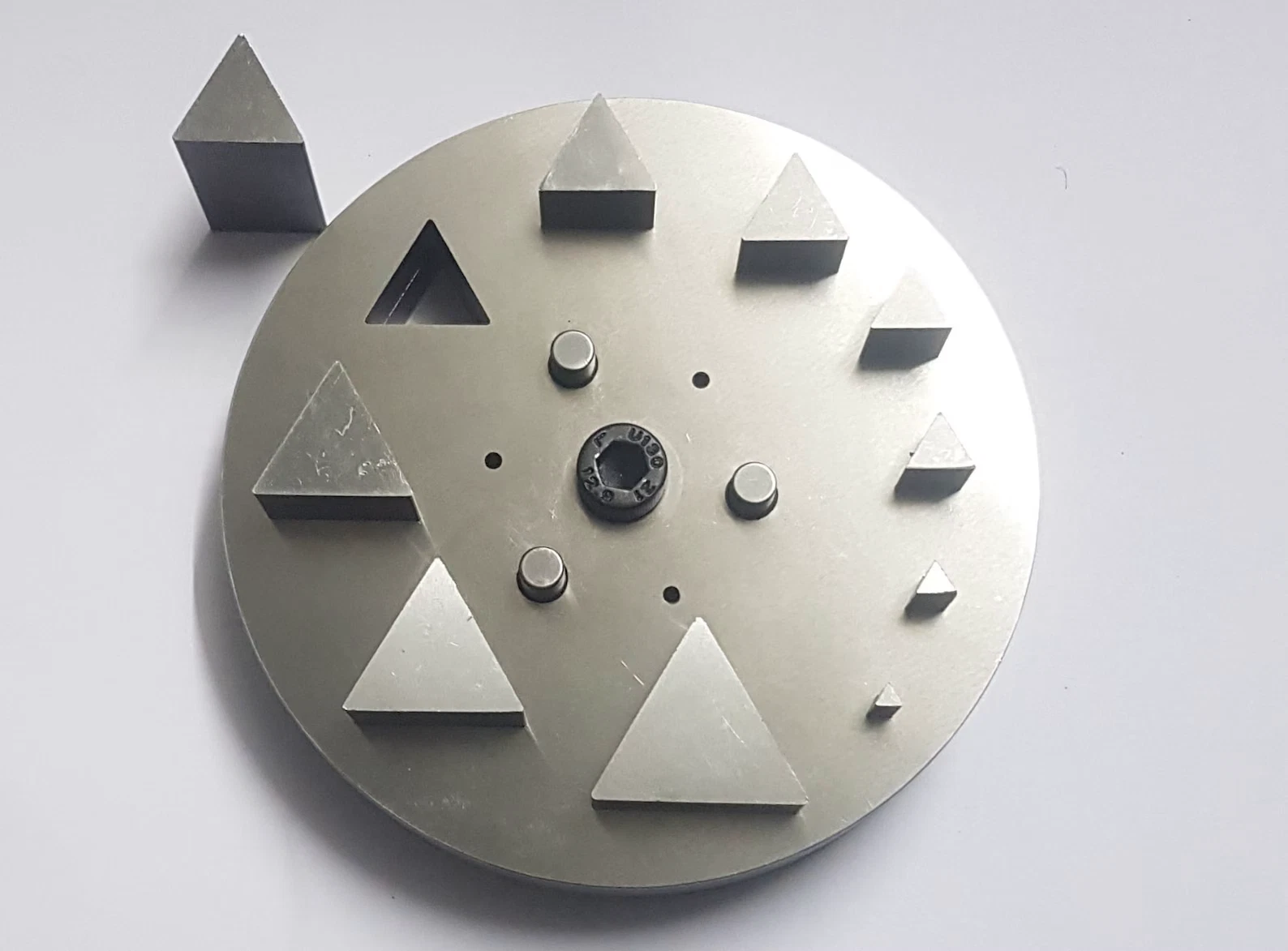 JDT Disc Cutter Triangle Shape | Set of 10 punches | 6mm to 31mm | Jewelry Dies |