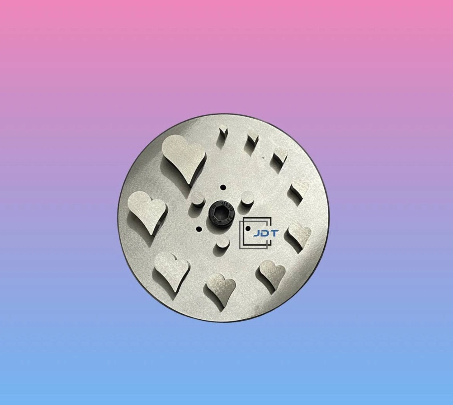 JDT Disc Cutter Whimsical Heart Shape | Set of 10 punches | 6mm to 31mm | Jewelry Dies|